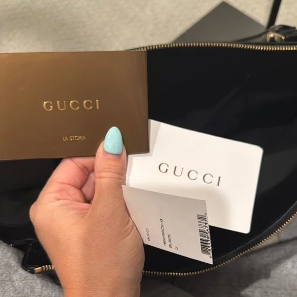 Gucci Black Patent Leather Tote Bag - Picture 10 of 10